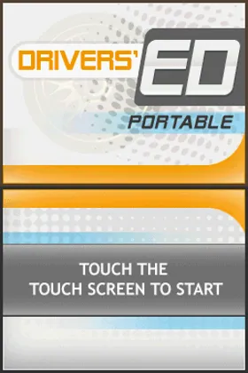 Drivers' Ed Portable (Europe) (En,Fr,De,Es,It) screen shot title